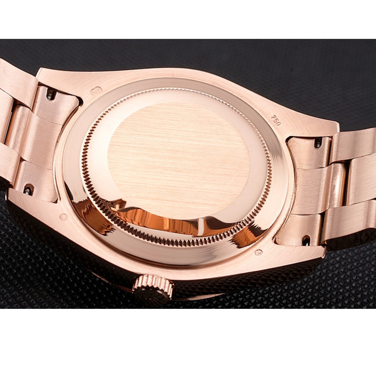 Aaa replica Gold Ad Brown Dweller Rolex Sky Bracelet Case Dial Rose 0713